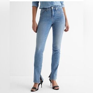 *SOLD M* Express skyscraper mid rise jeans size 4 light wash